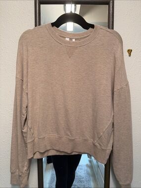Travis Mathew Taupe Crewneck Sweatshirt